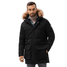 OMBRE Moška zimska jakna LIONELL črna MDN120731 S