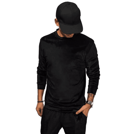 Dstreet Moški pulover SYD črn bx5534