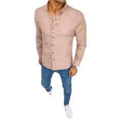 Dstreet Moška srajca elegantna DARCIO roza dx2367 S