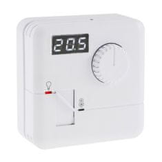CT Stenski termostat 7A beli LCD zaslon 5-30°C 110-230V