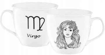 shumee Skodelica z znakom zodiaka Devica, porcelan, bela, 550 ml