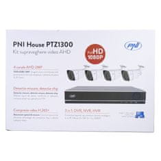 PNI AHD House PTZ1300 FullHD,4 zunanje kamere