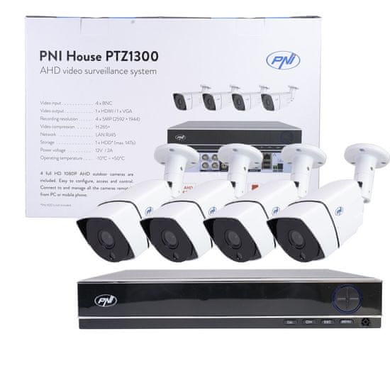 PNI AHD House PTZ1300 FullHD,4 zunanje kamere