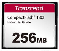Transcend 256MB INDUSTRIAL TEMP CF180I CF CARD, (MLC) pomnilniška kartica (SLC način), 85MB/s R, 70MB/s W