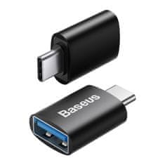 BASEUS Adapter serije Ingenuity iz USB-C v USB-A 3.2 gen 1 - črn - odprodaja