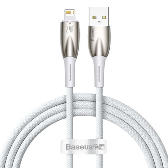 BASEUS glimmer series kabel usb-a - lightning 480mb/s 2.4a 1m bel