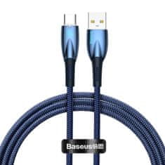 BASEUS Kabel za hitro polnjenje Glimmer USB-A - USB-C 1 m - modra
