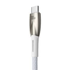 BASEUS Kabel za hitro polnjenje Glimmer USB-A - USB-C 1 m - bel