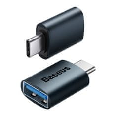 BASEUS Priključek adapter iz USB-C na USB-A Ingenuity Series modri