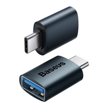 BASEUS Priključek adapter iz USB-C na USB-A Ingenuity Series modri