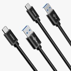 DUDAO Kabel USB - USB Type C Super Fast Charge 1 m črn