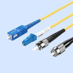 Ugreen sc-sc enomodno optično vlakno patchcord 3 m omrežna rumena (70664 nw131)