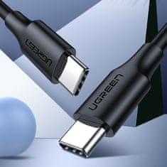 Ugreen USB kabel tip C za polnjenje in prenos podatkov 3A 1m črn