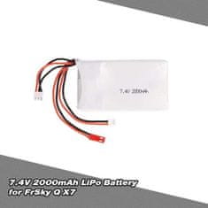 YUNIQUE GREEN-CLEAN Baterija 7.4V 2000mAh 8C FrSky Taranis Q X7 2.4G ACCST 16CH RC Oddajnik