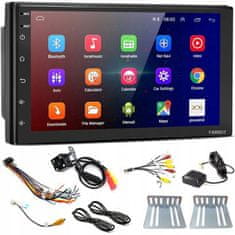 BergMont Avtoradio z navigacijo 2 DIN, ANDROID 13, 7 inčni zaslon na dotik, 1/16 GB, GPS, Bluetooth, WiFi, kamera za vzvratno vožnjo