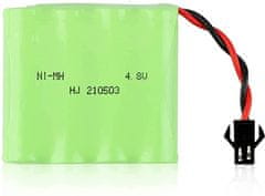 YUNIQUE GREEN-CLEAN 1 kos polnilna baterija 4.8V Ni-MH 1200mAh za avto daljinski upravljalnik + USB polnilec