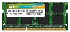 Silicon Power RAM SODIMM DDR3 4GB DDR3-1600,CL11,SODIMM,4GBx1,(512Mx8 SR) SP004GBSTU160N02