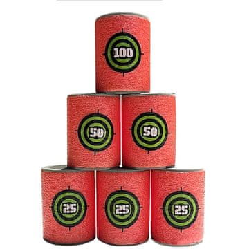 Northix 6x tarče za pištole Nerf