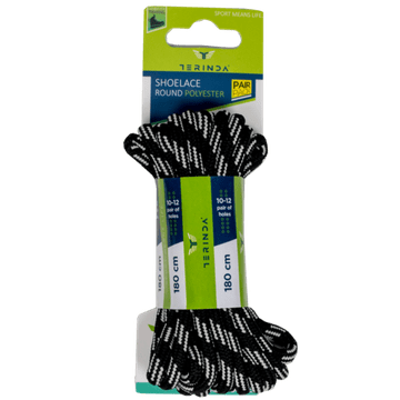 TERINDA Vezalke Treking ČRNO / BELE 1315-06