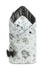 Sensillo Spalna vreča za dojenčke MINKY Flis/grafitni stožec 75x75
