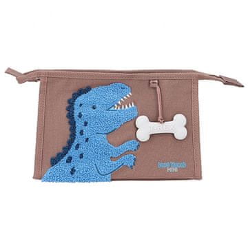 Dino World Kozmetična torbica , Rjav, moder T-rex