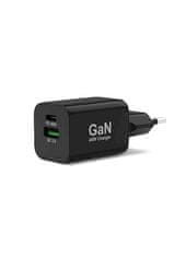 Port Designs GaN polnilnik, USB-C, USB-A, 45 W