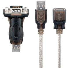 Goobay USB-A 2.0 / RS-232 (9-pin) adapter + USB 1,5 m podaljšek