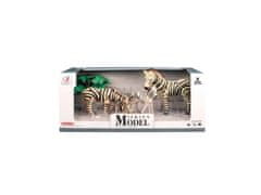 Mikro Trading Zoolandia zebra z mladiči in dodatki v škatli
