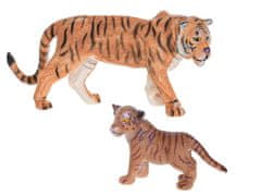 Mikro Trading Zoolandia tigrica z mladičem 7-15 cm v škatli