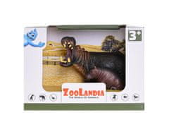 Mikro Trading Zoolandia povodni konj z mladičem 5-12 cm v škatli