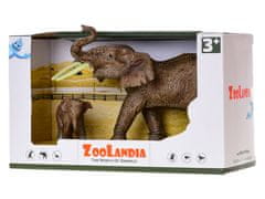 Mikro Trading Zoolandia slon z mladičem v škatli