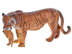 Mikro Trading Zoolandia tiger z mladičem 15 cm v škatli