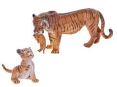 Mikro Trading Zoolandia tiger z mladiči 7-15 cm v škatli