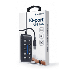 Gembird USB razdelilnik 10-vrat UHB-U2P10P-01
