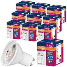 Osram 10x LED žarnica GU10 6,9W = 50W 575lm 6500K Hladno bela 120°