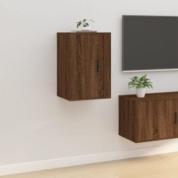 Vidaxl vidaXL Stenska TV omarica rjav hrast 40x34,5x60 cm