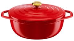 Tefal Air ovalna posoda + pokrov, 30 x 23 cm, rdeč (E2548955)
