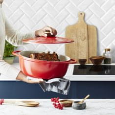 Tefal Air ovalna posoda + pokrov, 30 x 23 cm, rdeč (E2548955)