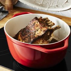 Tefal Air ovalna posoda + pokrov, 30 x 23 cm, rdeč (E2548955)