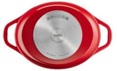Tefal Air ovalna posoda + pokrov, 30 x 23 cm, rdeč (E2548955)
