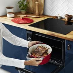 Tefal Air ovalna posoda + pokrov, 30 x 23 cm, rdeč (E2548955)