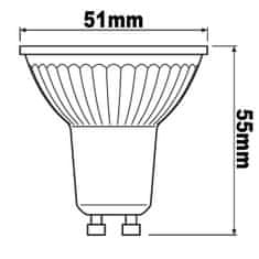 Osram 5x LED žarnica GU10 2,6W = 35W 230lm 4000K Nevtralno bela 36°