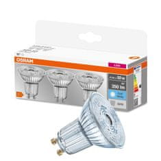 Osram 3x LED žarnica GU10 4,3W = 50W 350lm 4000K Nevtralno bela 36°