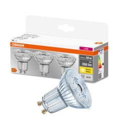 Osram 3x LED žarnica GU10 3,6W = 50W 350lm 2700K Toplo bela 36°