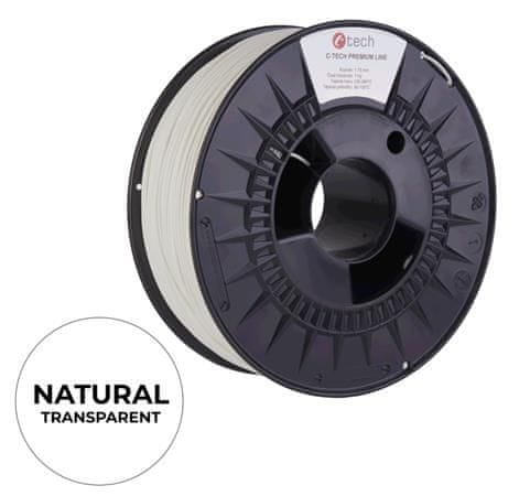 C-Tech tiskalna struna PREMIUM LINE ( filament ), PLA, naravna, 1,75mm, 1kg