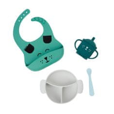 Babymoov silikonski jedilni set LEARN´ISY KIT Dog