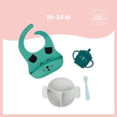 Babymoov silikonski jedilni set LEARN´ISY KIT Dog