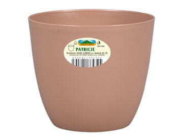 Pokrov za cvetlični lonec PATRICIE MODERN plastični mat d11x10cm, svetlo rjav