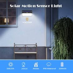 Viking Zunanja sončna LED luč s senzorjem gibanja M228SET