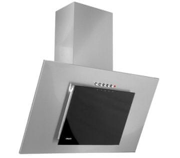 Akpo Kuhinjska nape Akpo WK-4 Nero Eco 60, stenska, črna in siva, LED, 2 žarnici, maksimalna moč 326 m³/h